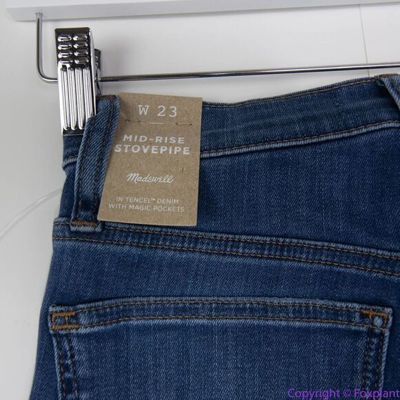 NEW Madewell Mid-Rise Stovepipe Jeans in Leman Wash, 23 - Picture 15 of 16